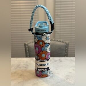 Frost Buddy Donut Design Limited Edition Universal Flip Top 24oz Water Bottle